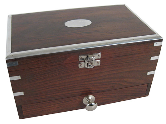 Jewellery Box With Drawer & Mirror